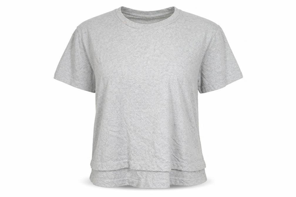 French Connection Women's Grey Crew Neck Basic Tee Size 12