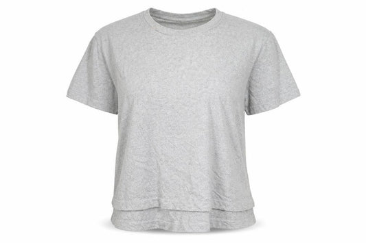 French Connection Women's Grey Crew Neck Basic Tee Size 12