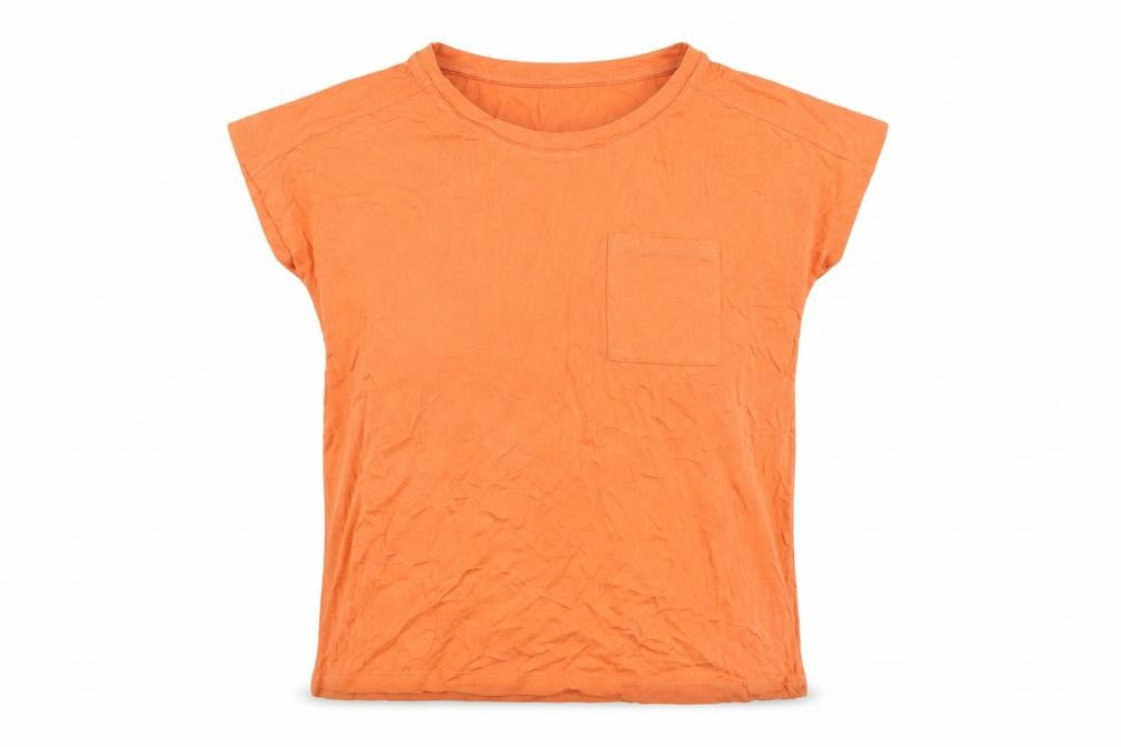 Great Plains Women's Orange Basic T-Shirt Size 12