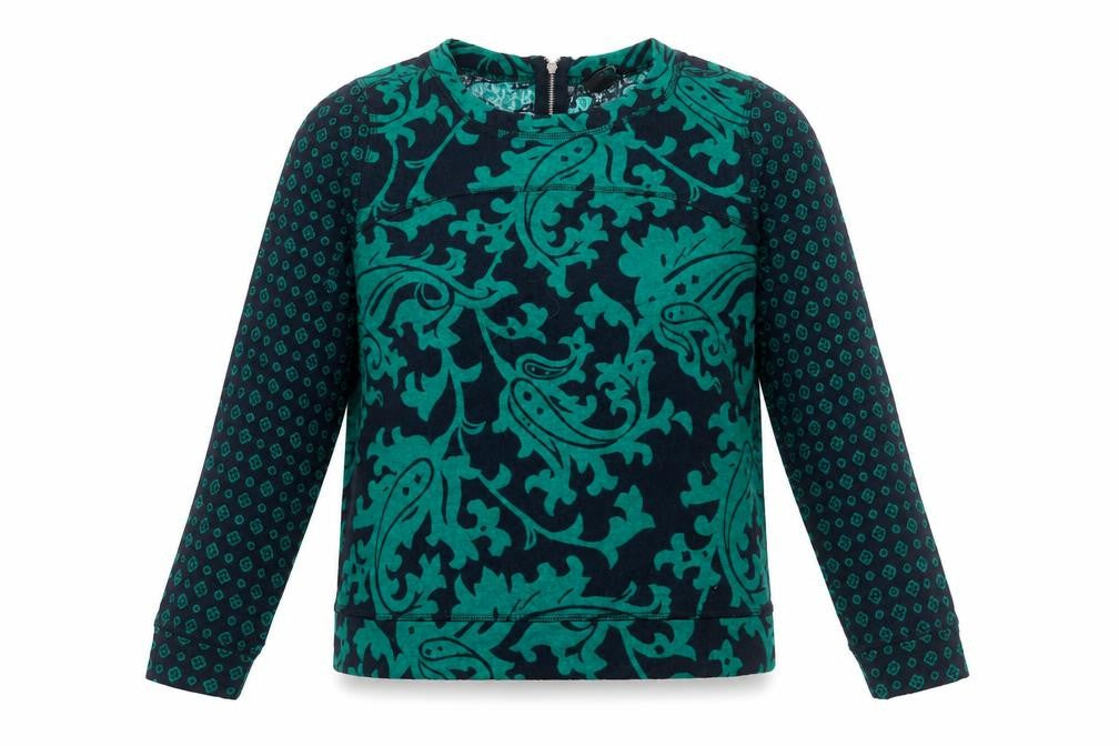 H&M Women's Green Floral Tunic Blouse - Size 10
