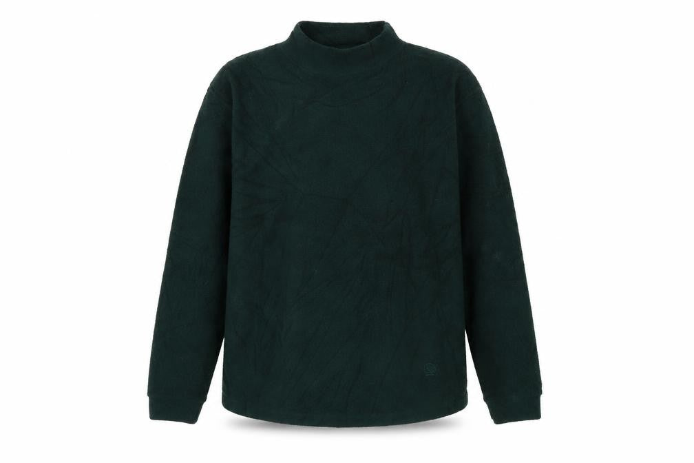 Hawkshead Unisex Green Fleece Pullover Sweatshirt S