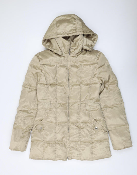 Marvin Richards Women's Beige Puffer Jacket Size S