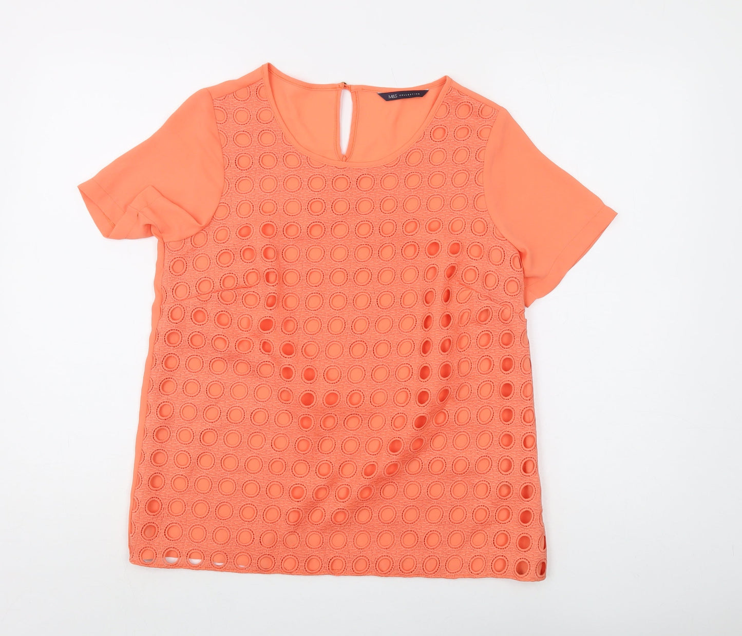 Marks and Spencer Women's Orange Blouse Size 10