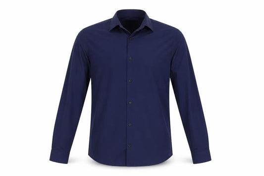 Burton Menswear London Men's Slim Fit Blue Shirt
