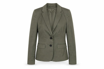 H&M Women's Green Suit Jacket Size 10 Regular Fit