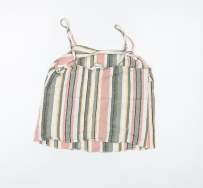 Back view of Miss Selfridge Women's Striped Camisole Blouse, size 8