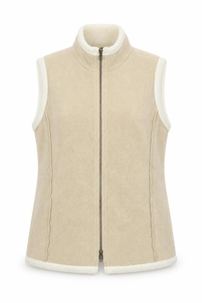 Bisquit Essentials Women's Beige Waistcoat Size 14