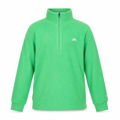 Trespass Boys Green Fleece Pullover, Long Sleeve, Size 9-10