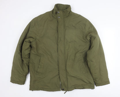 Carabou Men's Green Puffer Jacket M Winter Warm