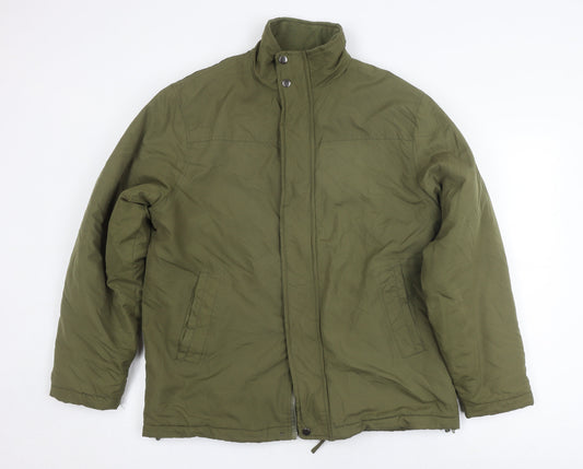 Carabou Men's Green Puffer Jacket M Winter Warm