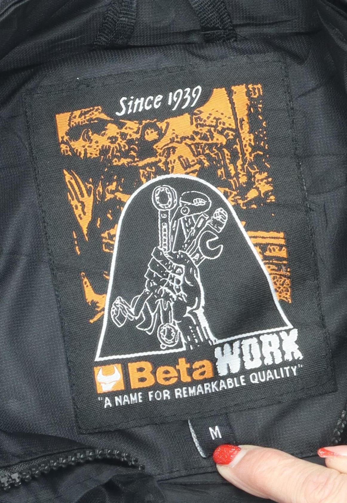 BetaWorx Men's Black Hooded Puffer Jacket, M, Autumn/Winter