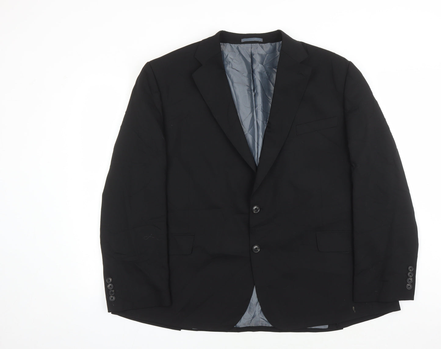 Marks and Spencer Men's Black Wool Blazer 44L