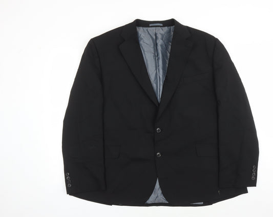 Marks and Spencer Men's Black Wool Blazer 44L