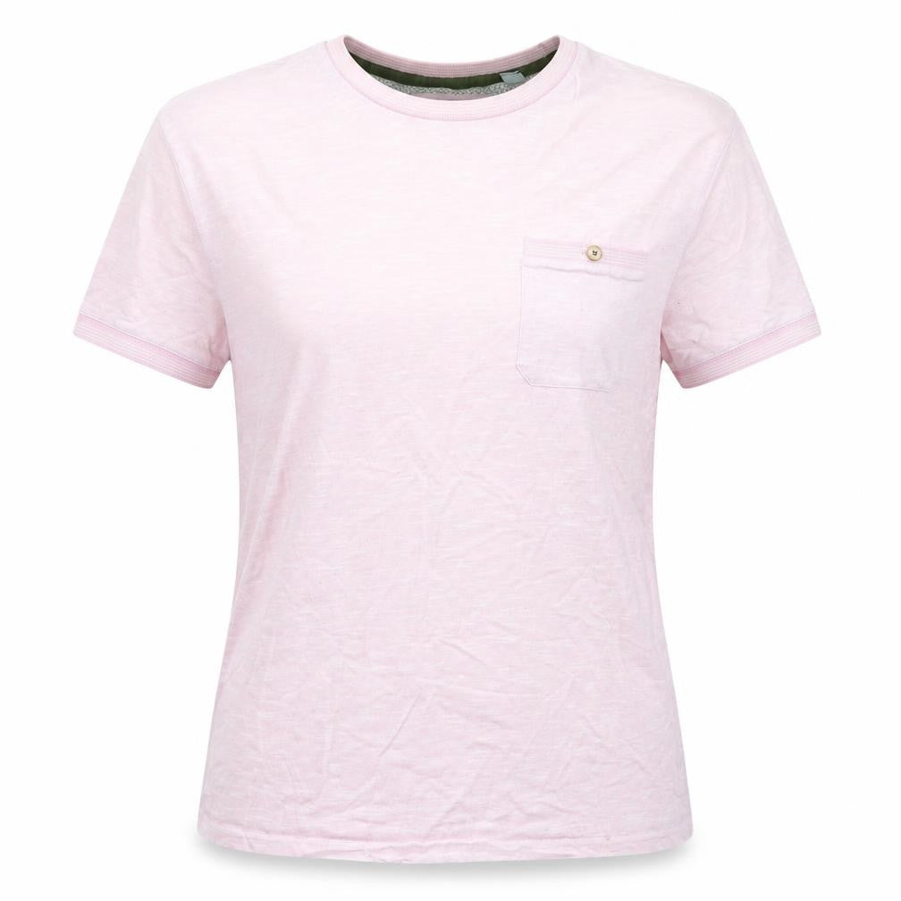 Ted Baker Women's Pink Basic Crew Neck T-Shirt Size 2