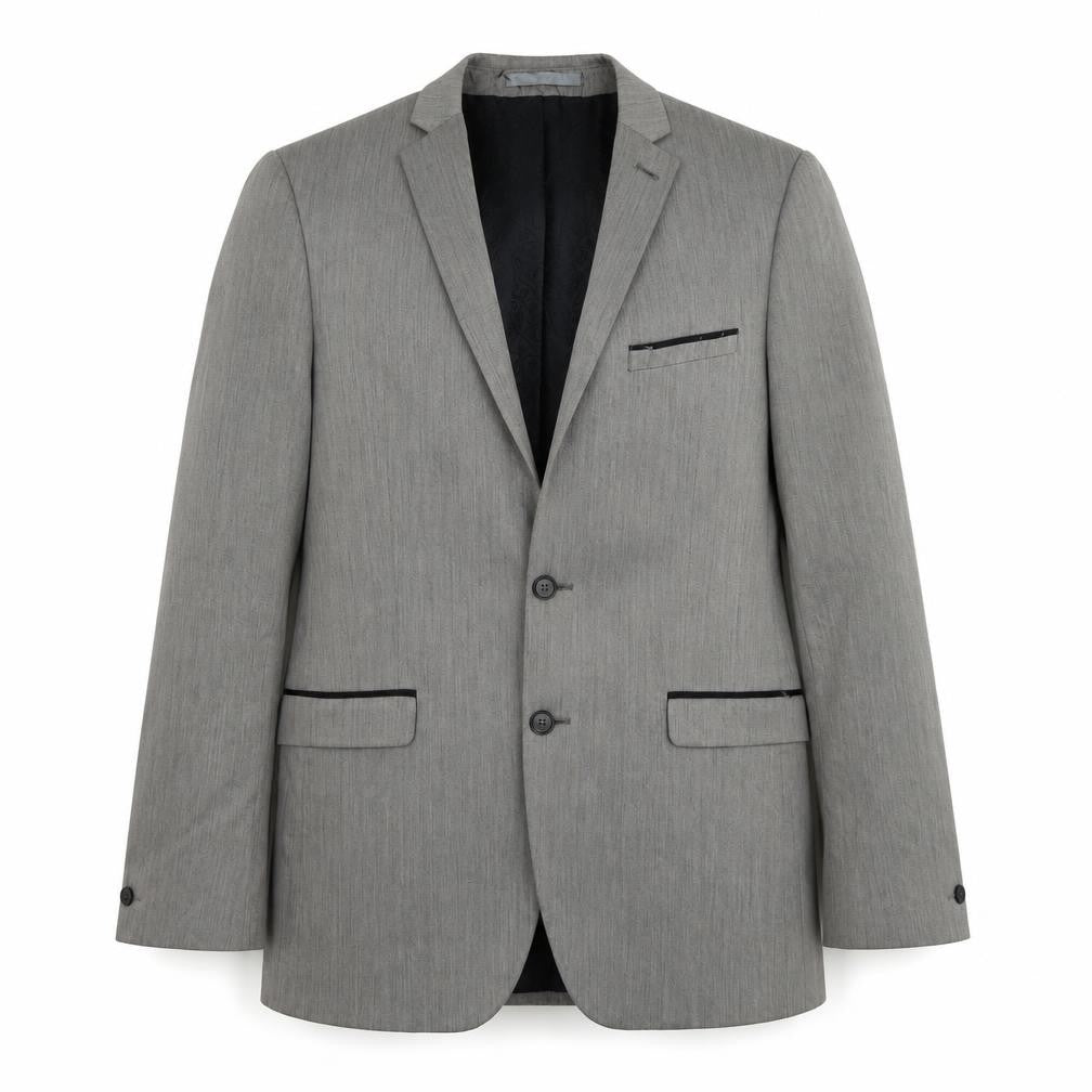 Red Herring Men's Grey Blazer, Long, Size 40L, Business Formal