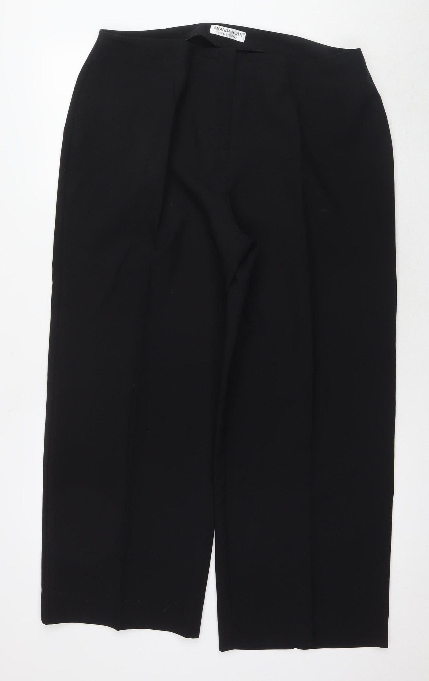 Amanda Roth Women's Black Dress Trousers, Size 18