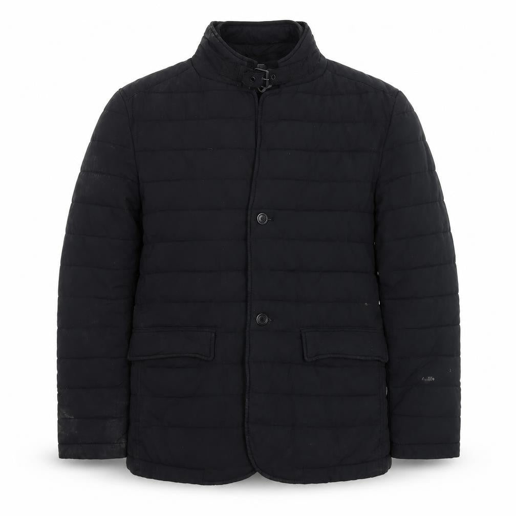 Zara Men's Black M Puffer Jacket, Casual Winter Style