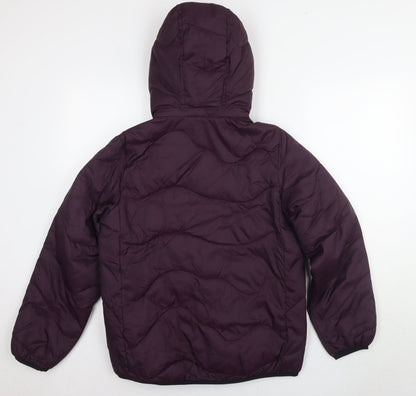 Marks & Spencer Women's Purple Puffer Jacket Size 8