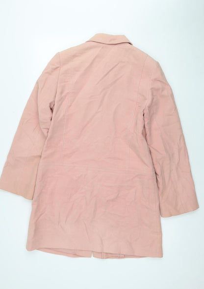Marks & Spencer Women's Pink Cotton Coat - Size 10