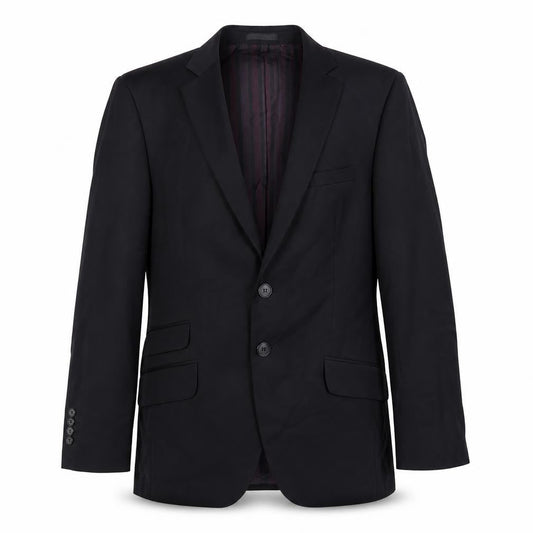 Zara Men's Black Blazer 40 Single-Breasted Wool Blend