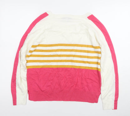 Next Women's Multicoloured Striped Jumper Size 12