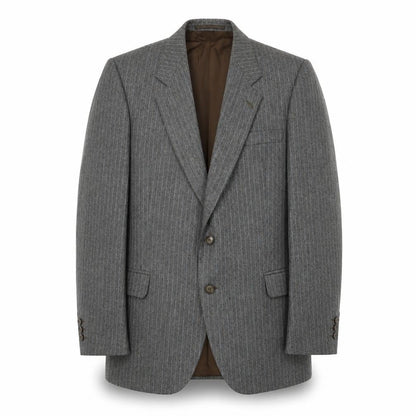 Hepworths Grey Striped Wool Blazer for Men - Size 40R