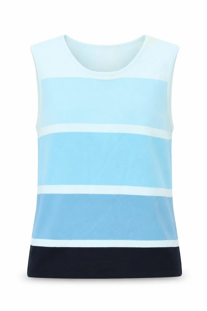 Gerry Weber Women's Blue Striped Vest Size 12