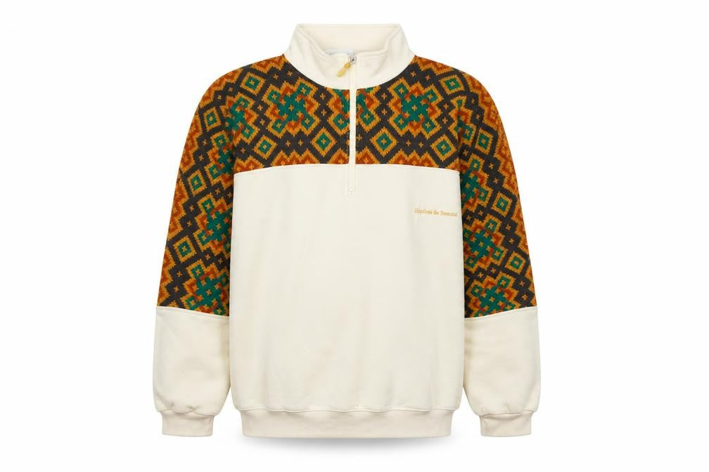 Hoplois de Beaurue Aztec Beige Sweatshirt M Unisex
