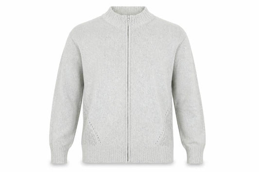 Xtr Tee Men's Ivory Cotton Full Zip Jumper XS