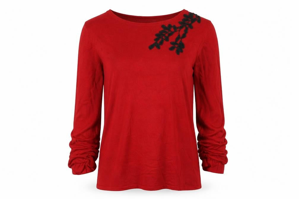 Betty Barclay Women's Red Pullover Jumper Size 10
