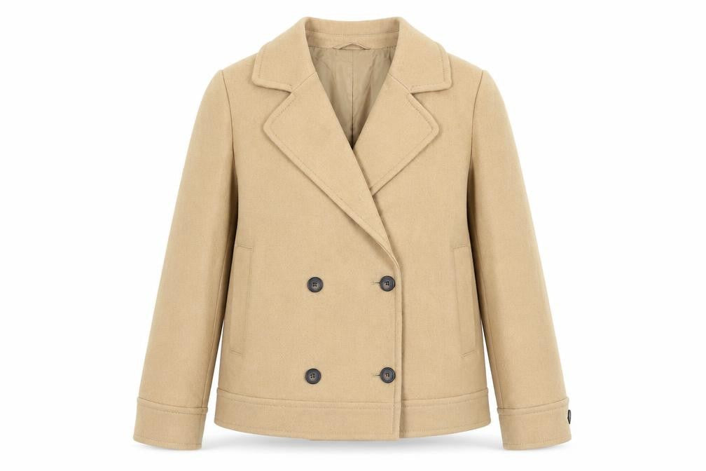 Marks & Spencer Beige Pea Coat Women Size 14