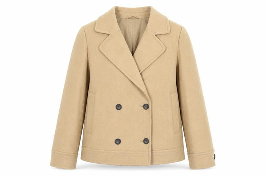 Marks & Spencer Beige Pea Coat Women Size 14