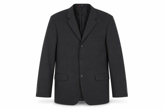 Ciro Citterio Men's Black 44L Striped Blazer