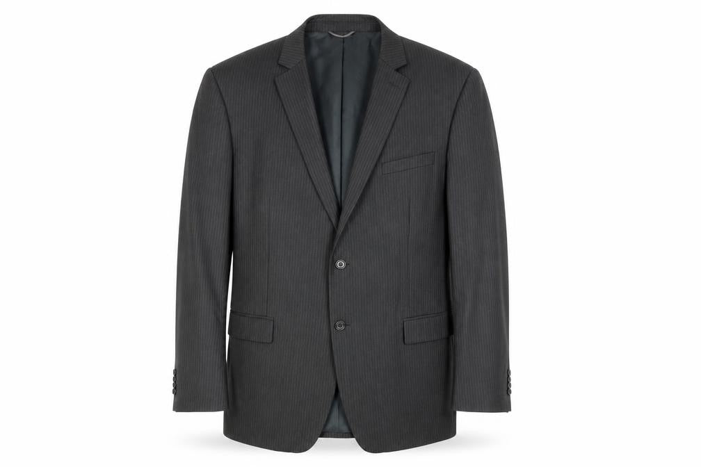 Jack Reid Men's Grey Striped Blazer Size 46