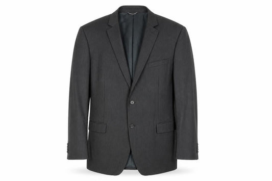 Jack Reid Men's Grey Striped Blazer Size 46