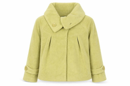 Front view of Next girls’ green mid-length coat, 12 years, autumn/winter