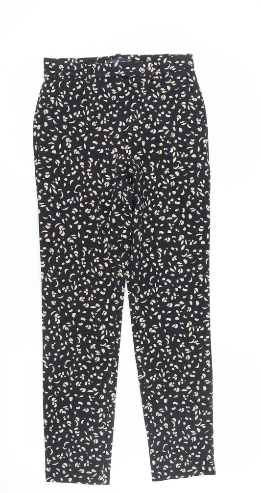 Marks and Spencer Women Black Cropped Trousers Size 8