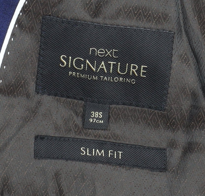 Next Men's Blue Slim Fit Blazer, Size 38S, Formal Jacket