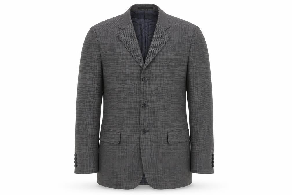 Marks & Spencer Men's Grey Check Blazer Size 42R