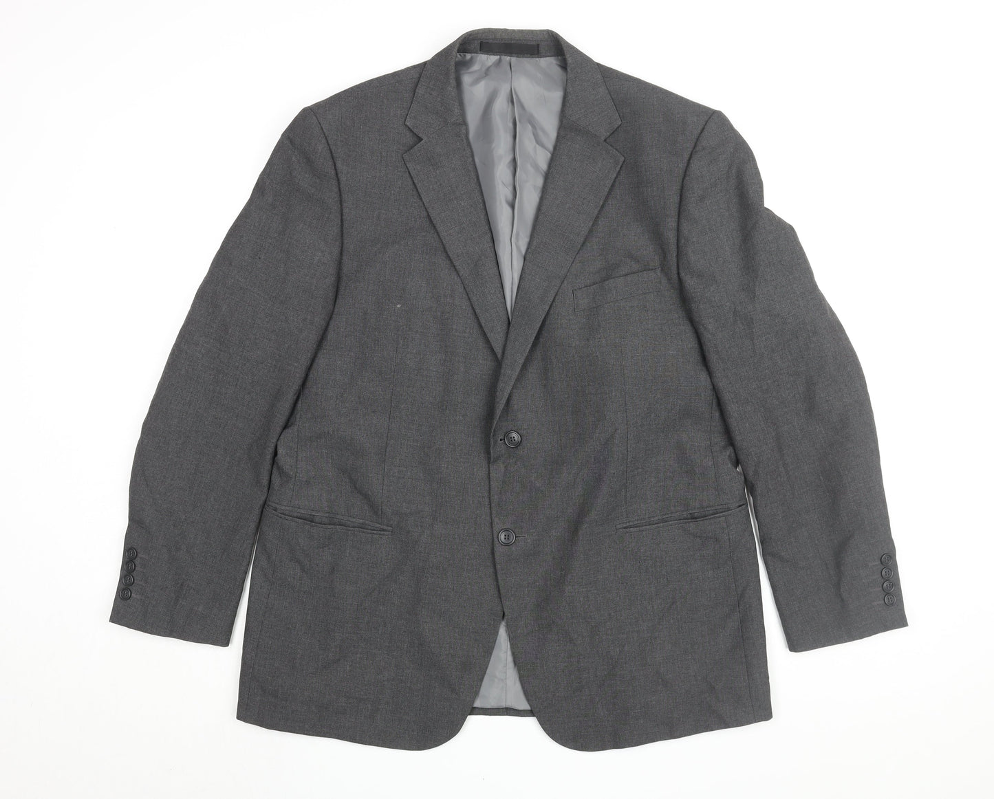 Marks and Spencer Men's Grey Blazer - Size 44R