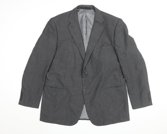 Marks and Spencer Men's Grey Blazer - Size 44R