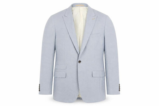 Burton Men's Blue Check Blazer 44 Regular Fit