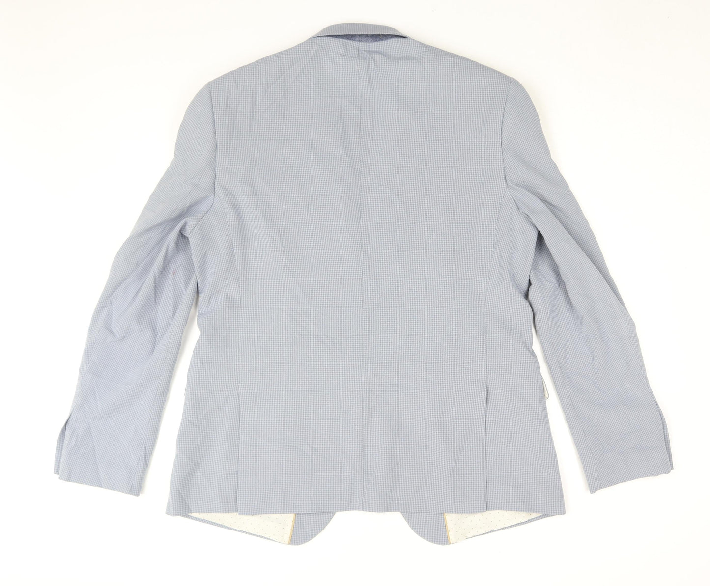 Burton Men's Blue Check Blazer 44 Regular Fit