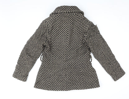 Marks & Spencer Women's Black Pea Coat Size 14