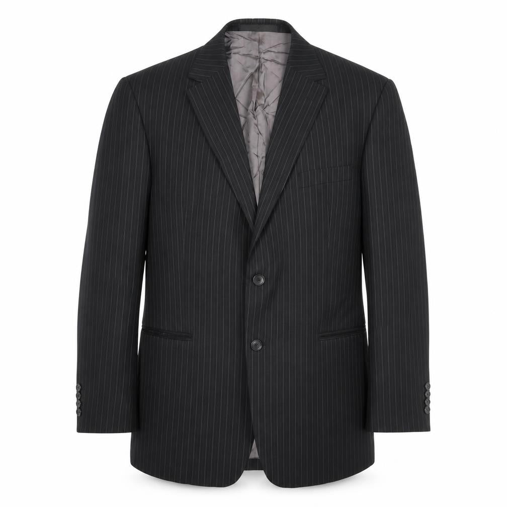 Marks & Spencer Men's Black Striped Blazer 44R