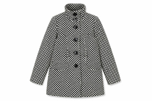 Debenhams Women's Petite Black Geometric Coat