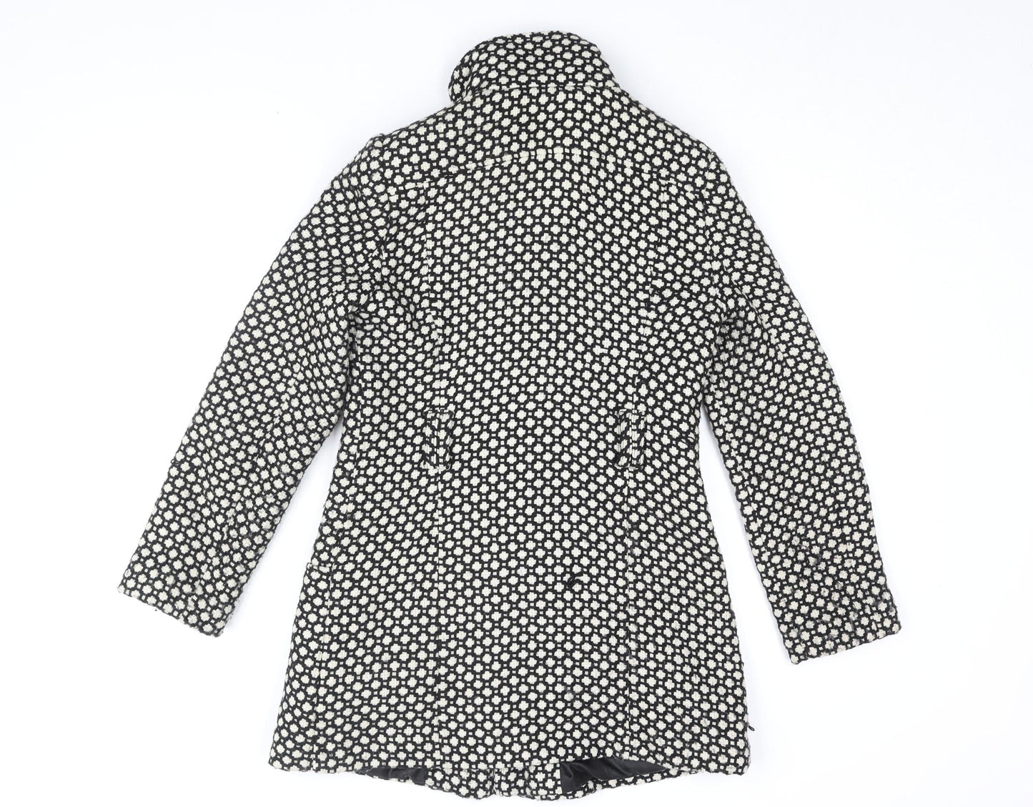 Debenhams Women's Petite Black Geometric Coat