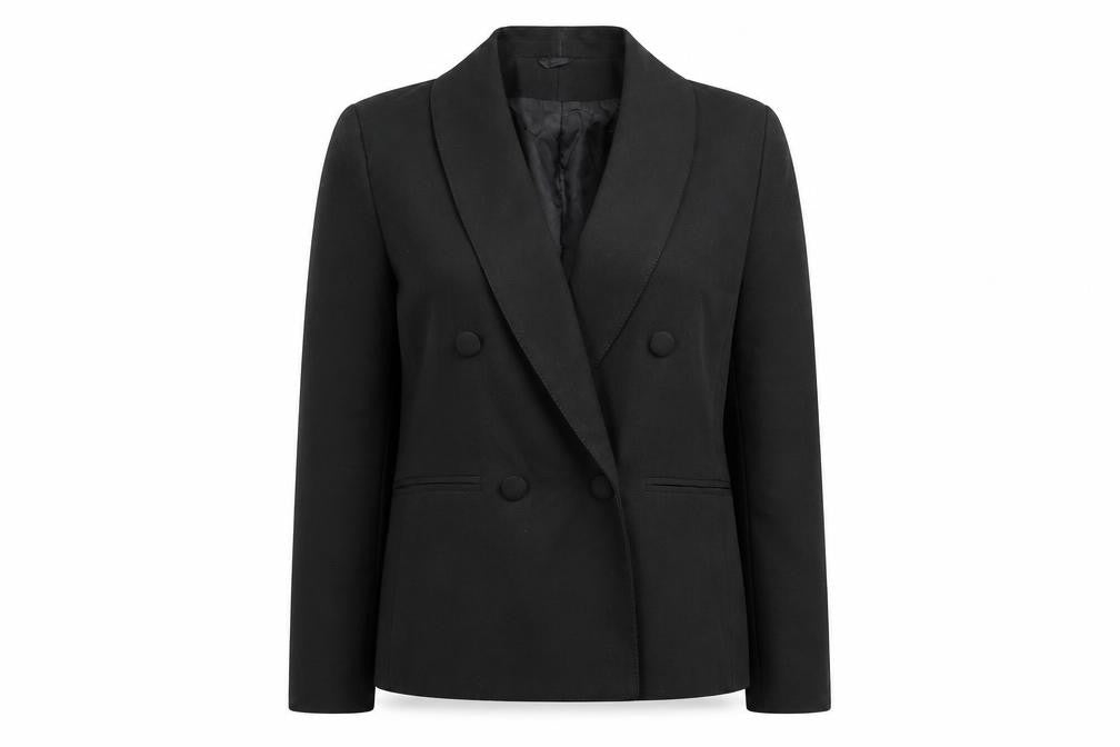 C&A Women's Black Blazer, Size 10, Double Breasted