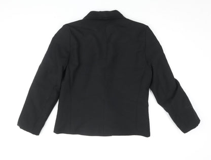 Back view of C&A Women's Black Blazer, size 10, Double Breasted