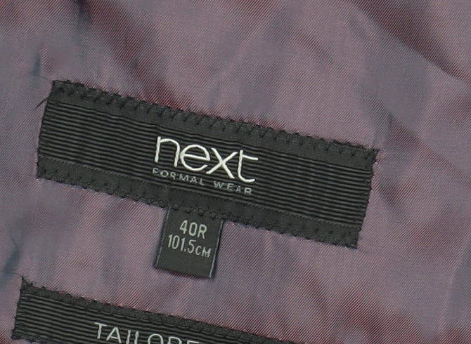 Next Men's Grey Blazer 40R Regular Fit Formal